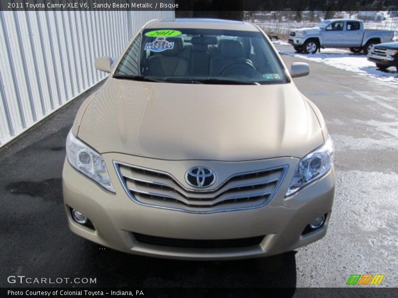 Sandy Beach Metallic / Bisque 2011 Toyota Camry XLE V6
