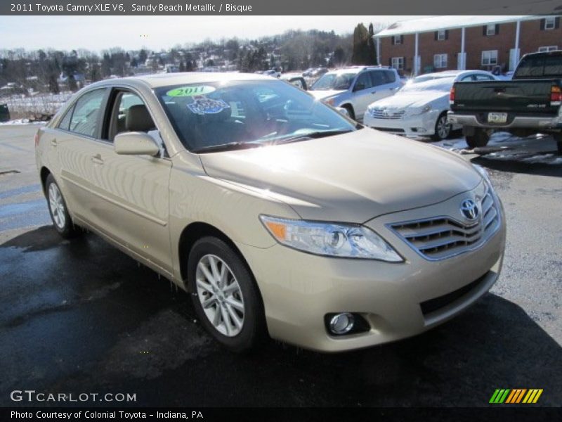 Sandy Beach Metallic / Bisque 2011 Toyota Camry XLE V6
