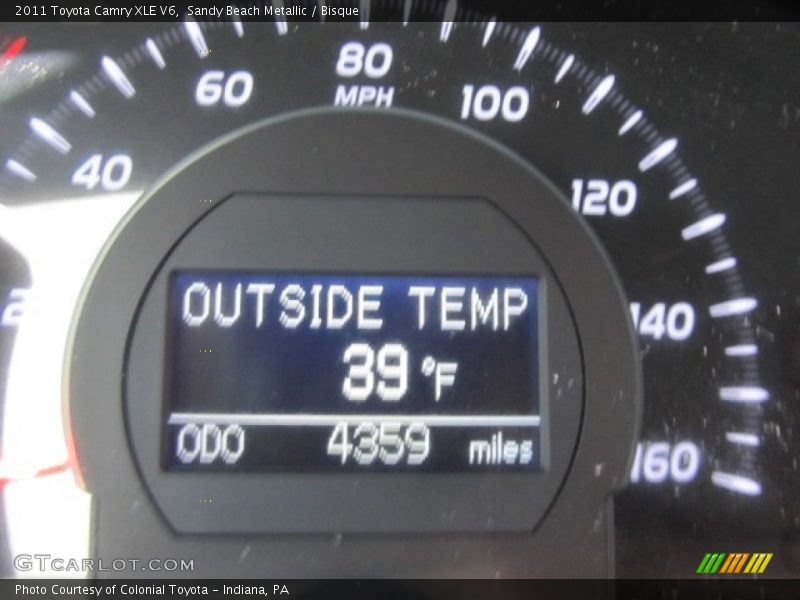 Sandy Beach Metallic / Bisque 2011 Toyota Camry XLE V6