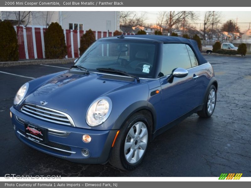 Cool Blue Metallic / Panther Black 2006 Mini Cooper Convertible