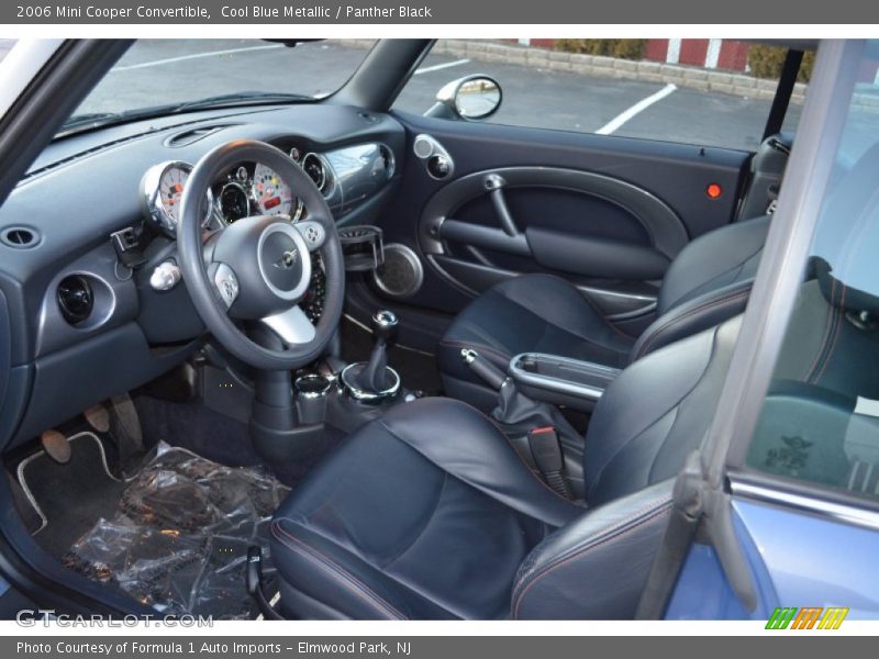 Cool Blue Metallic / Panther Black 2006 Mini Cooper Convertible