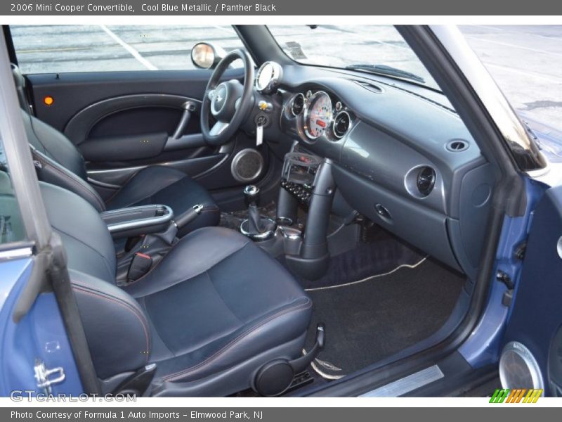Cool Blue Metallic / Panther Black 2006 Mini Cooper Convertible
