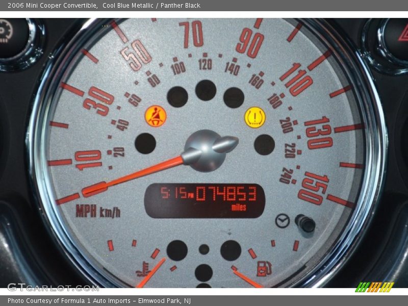  2006 Cooper Convertible Convertible Gauges