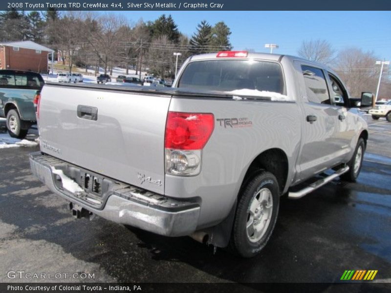 Silver Sky Metallic / Graphite Gray 2008 Toyota Tundra TRD CrewMax 4x4