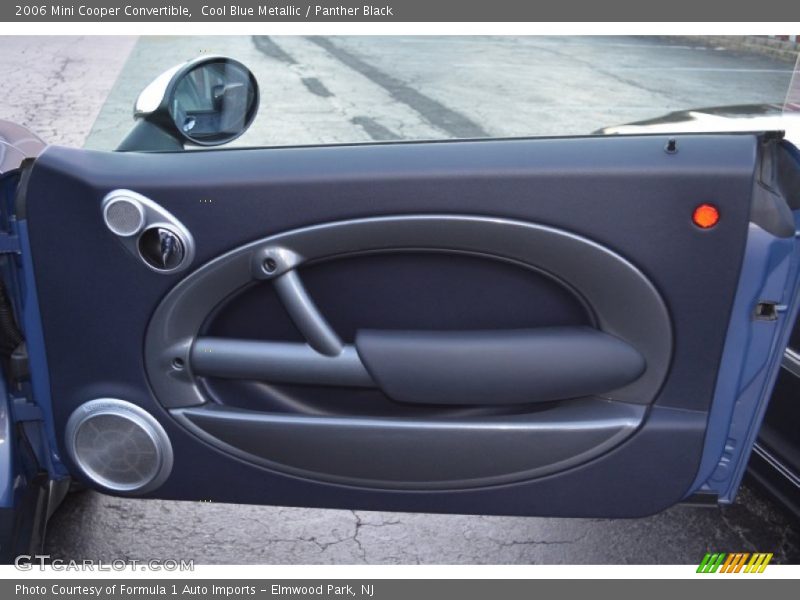 Cool Blue Metallic / Panther Black 2006 Mini Cooper Convertible
