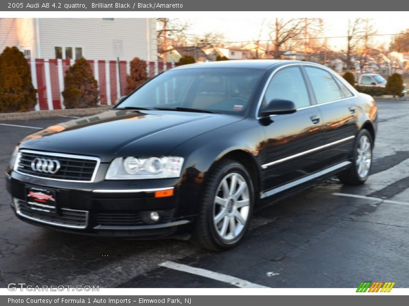 Brilliant Black / Black/Amaretto 2005 Audi A8 4.2 quattro