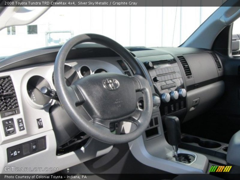 Silver Sky Metallic / Graphite Gray 2008 Toyota Tundra TRD CrewMax 4x4