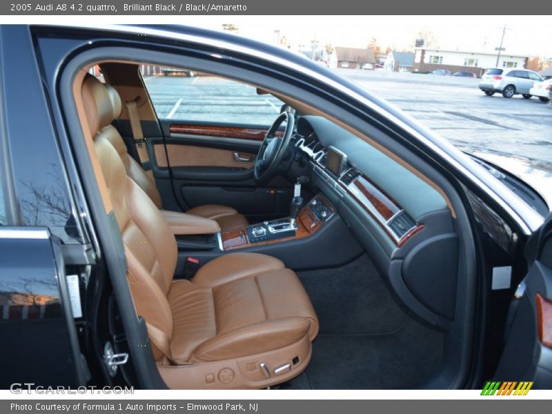 Brilliant Black / Black/Amaretto 2005 Audi A8 4.2 quattro