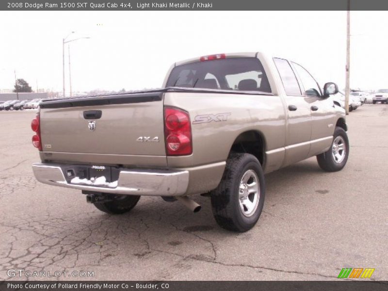 Light Khaki Metallic / Khaki 2008 Dodge Ram 1500 SXT Quad Cab 4x4