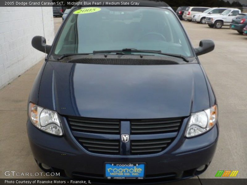 Midnight Blue Pearl / Medium Slate Gray 2005 Dodge Grand Caravan SXT