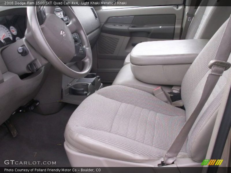 Light Khaki Metallic / Khaki 2008 Dodge Ram 1500 SXT Quad Cab 4x4