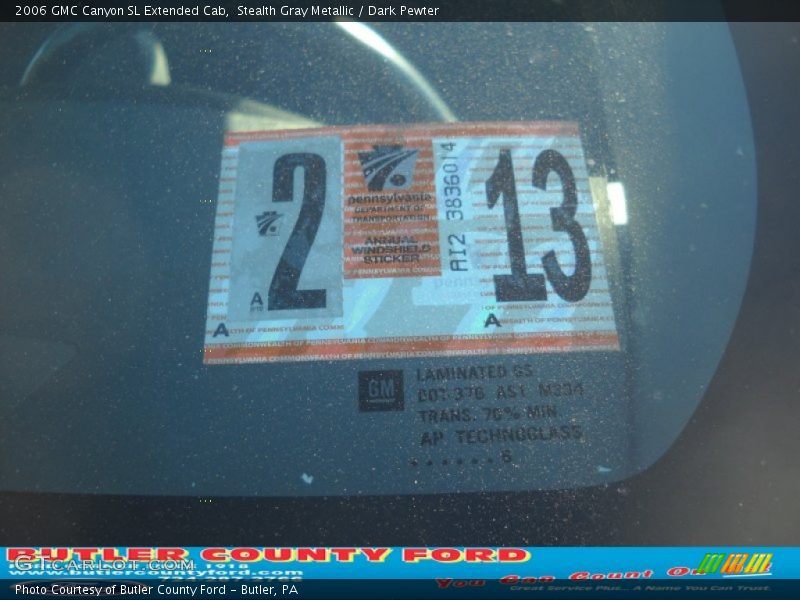 Stealth Gray Metallic / Dark Pewter 2006 GMC Canyon SL Extended Cab