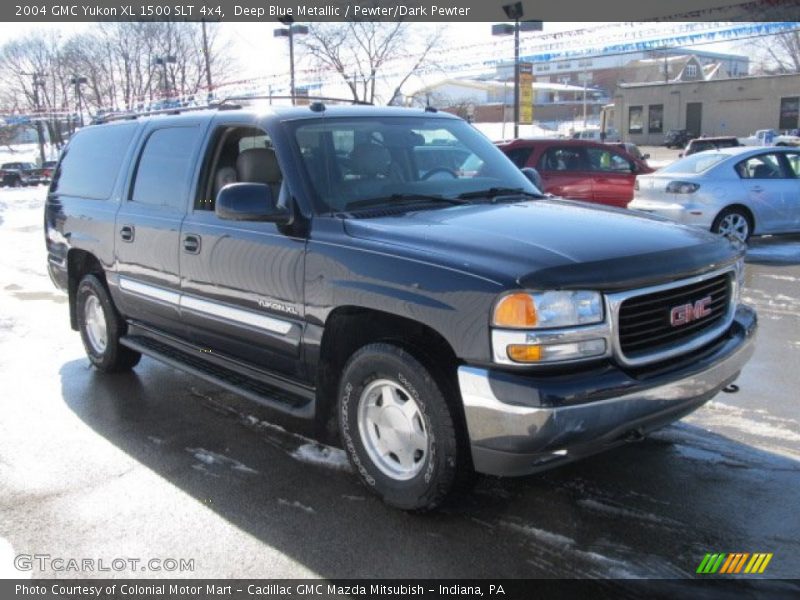 Deep Blue Metallic / Pewter/Dark Pewter 2004 GMC Yukon XL 1500 SLT 4x4