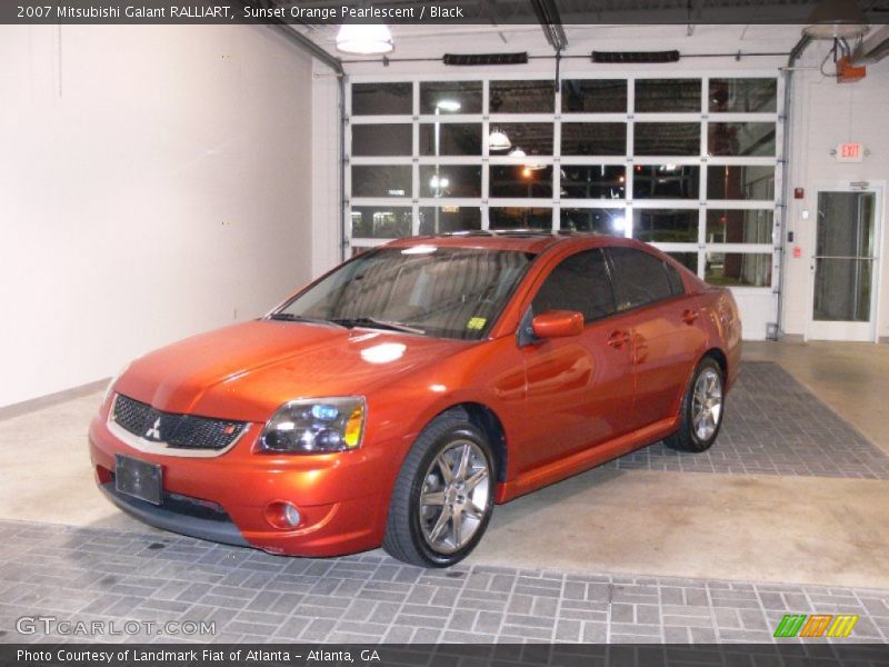 Sunset Orange Pearlescent / Black 2007 Mitsubishi Galant RALLIART