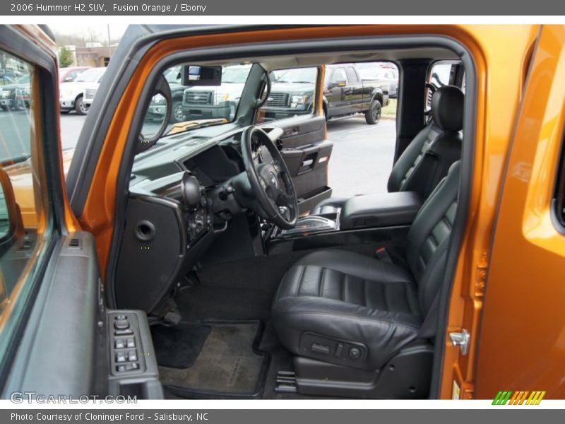 Front Seat of 2006 H2 SUV