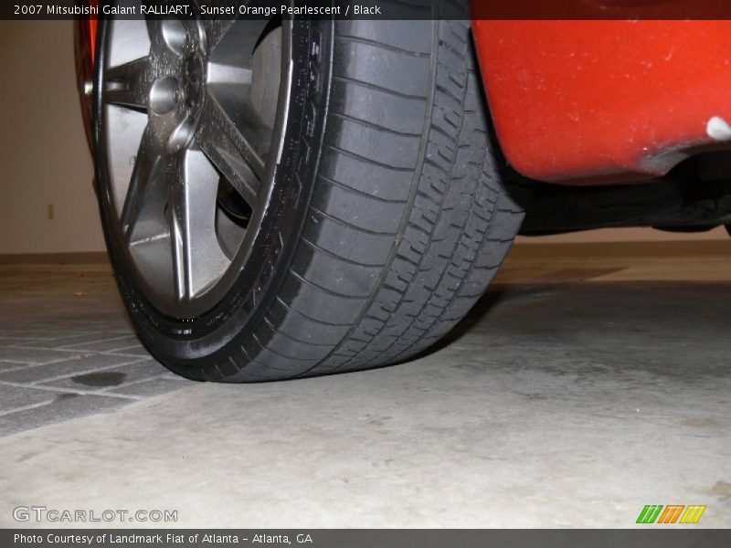 Sunset Orange Pearlescent / Black 2007 Mitsubishi Galant RALLIART