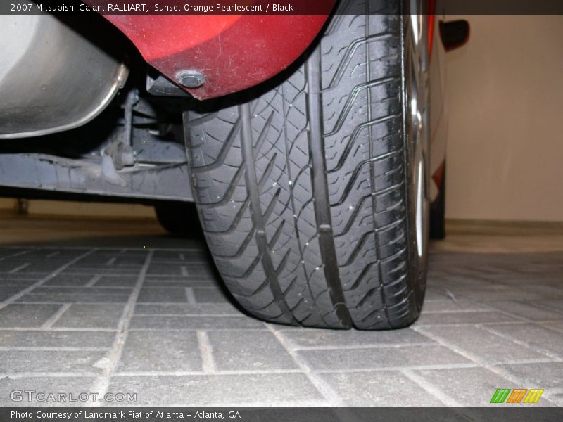 Sunset Orange Pearlescent / Black 2007 Mitsubishi Galant RALLIART