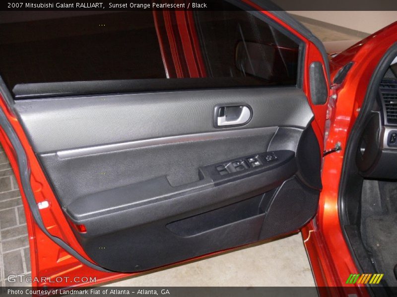 Sunset Orange Pearlescent / Black 2007 Mitsubishi Galant RALLIART