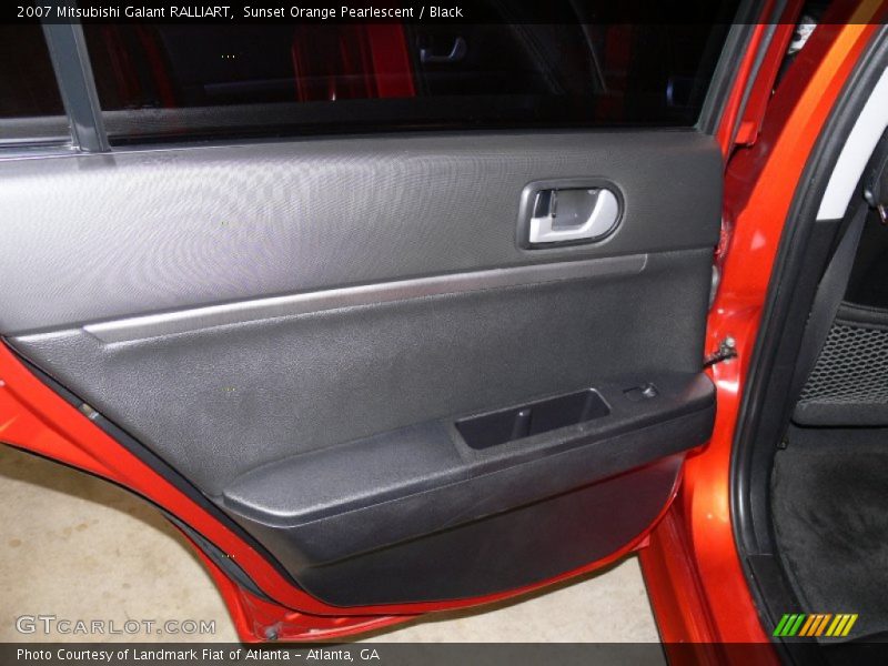 Sunset Orange Pearlescent / Black 2007 Mitsubishi Galant RALLIART