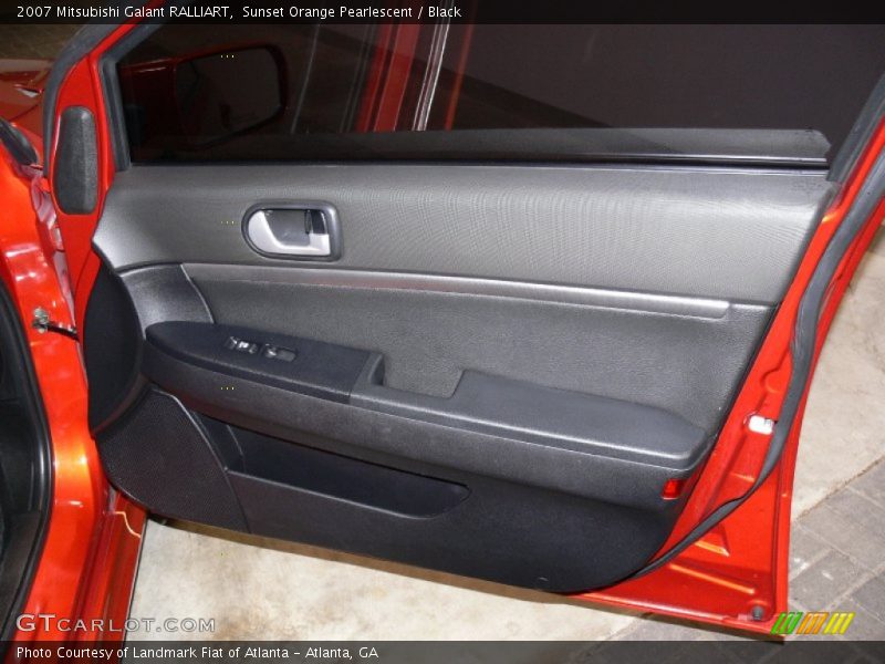 Sunset Orange Pearlescent / Black 2007 Mitsubishi Galant RALLIART