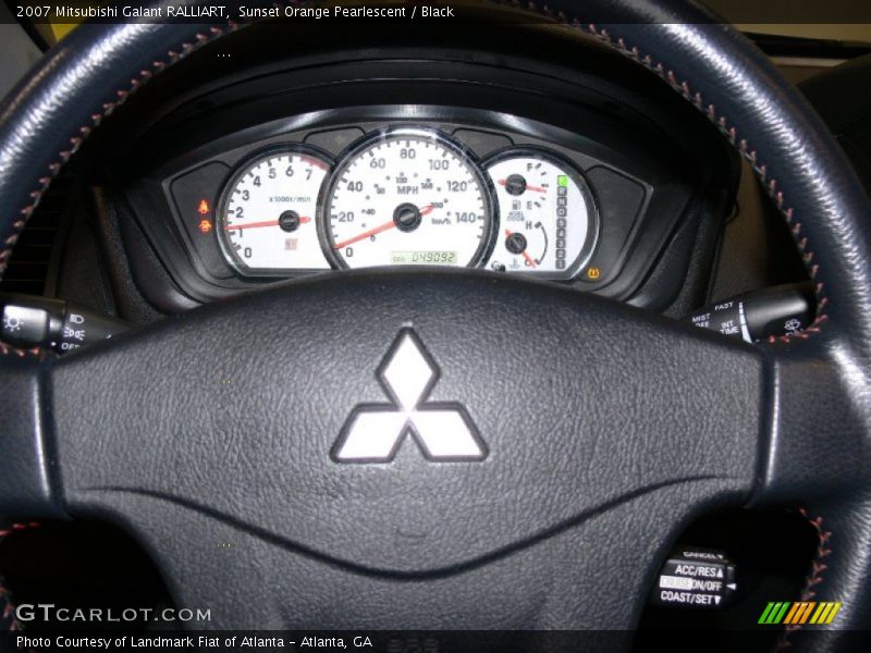 Sunset Orange Pearlescent / Black 2007 Mitsubishi Galant RALLIART