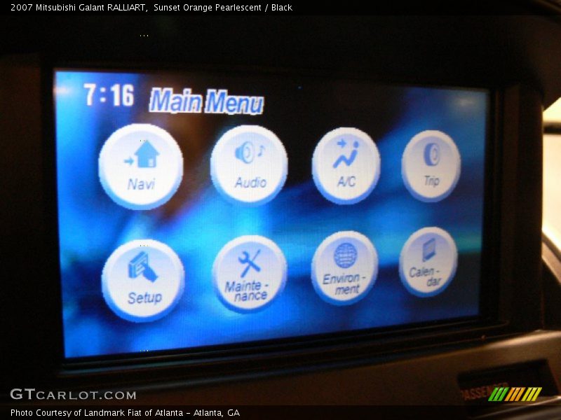 Sunset Orange Pearlescent / Black 2007 Mitsubishi Galant RALLIART