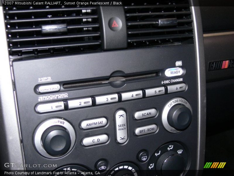 Sunset Orange Pearlescent / Black 2007 Mitsubishi Galant RALLIART