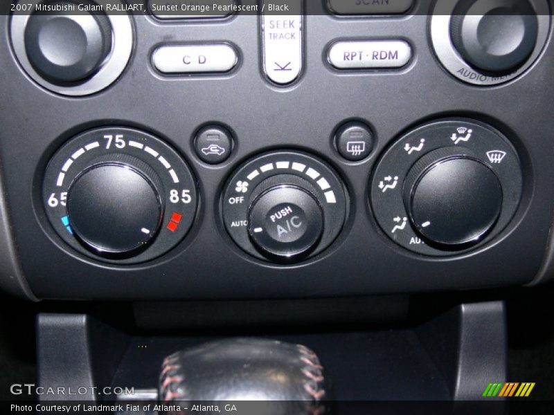 Sunset Orange Pearlescent / Black 2007 Mitsubishi Galant RALLIART