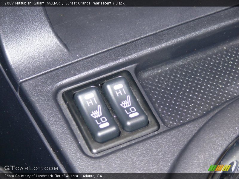 Sunset Orange Pearlescent / Black 2007 Mitsubishi Galant RALLIART