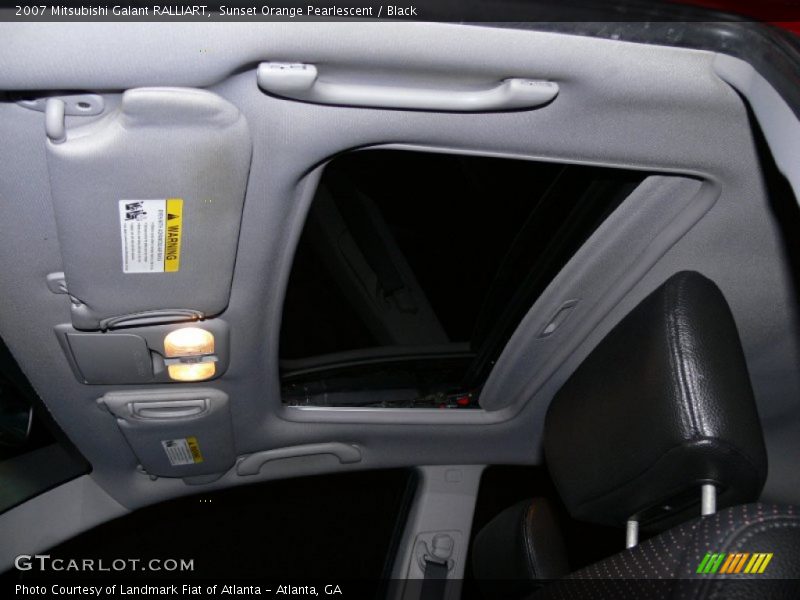 Sunset Orange Pearlescent / Black 2007 Mitsubishi Galant RALLIART