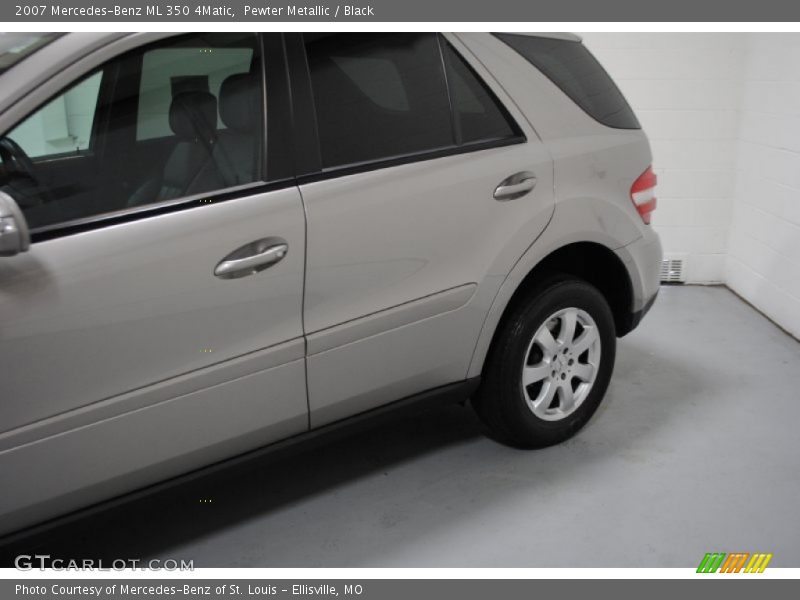 Pewter Metallic / Black 2007 Mercedes-Benz ML 350 4Matic