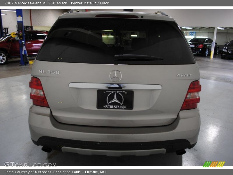 Pewter Metallic / Black 2007 Mercedes-Benz ML 350 4Matic