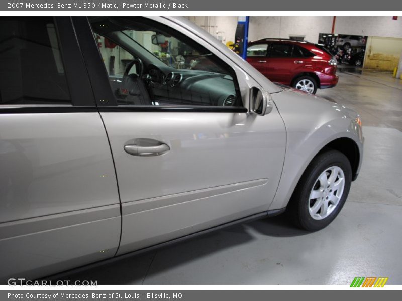 Pewter Metallic / Black 2007 Mercedes-Benz ML 350 4Matic