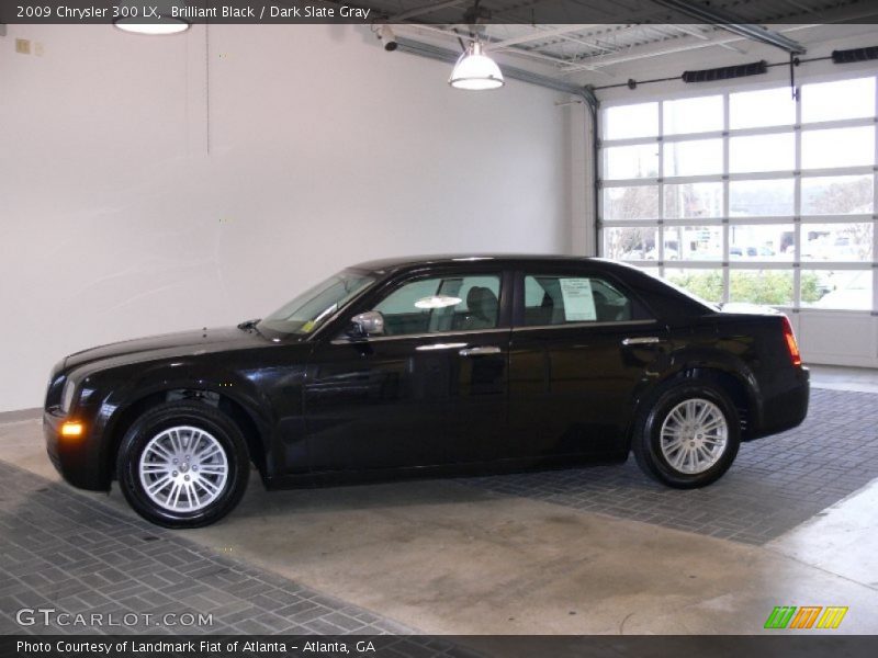 Brilliant Black / Dark Slate Gray 2009 Chrysler 300 LX