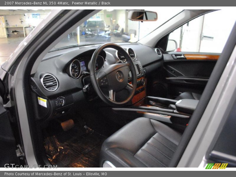 Pewter Metallic / Black 2007 Mercedes-Benz ML 350 4Matic