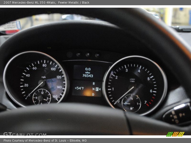 Pewter Metallic / Black 2007 Mercedes-Benz ML 350 4Matic