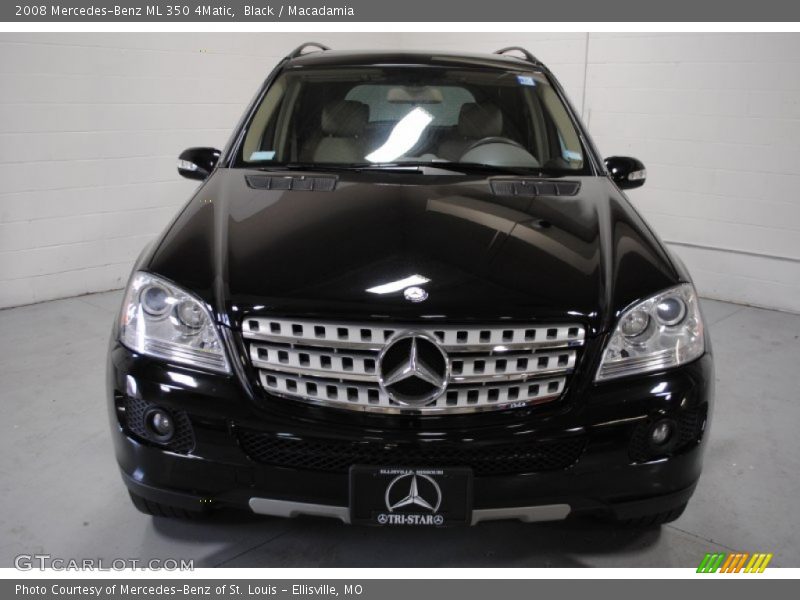 Black / Macadamia 2008 Mercedes-Benz ML 350 4Matic
