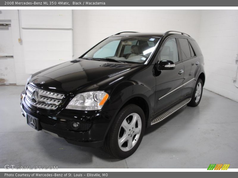 Black / Macadamia 2008 Mercedes-Benz ML 350 4Matic
