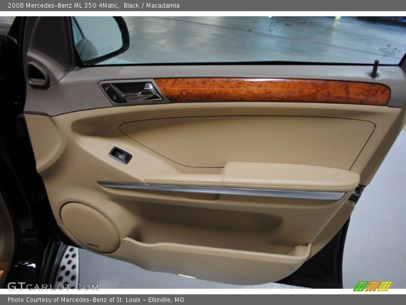 Black / Macadamia 2008 Mercedes-Benz ML 350 4Matic