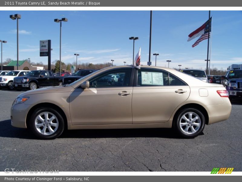 Sandy Beach Metallic / Bisque 2011 Toyota Camry LE