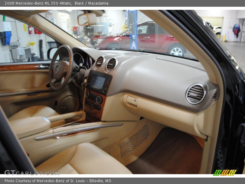 Black / Macadamia 2008 Mercedes-Benz ML 350 4Matic