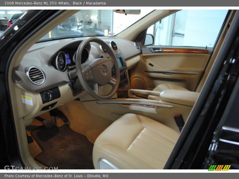 Black / Macadamia 2008 Mercedes-Benz ML 350 4Matic