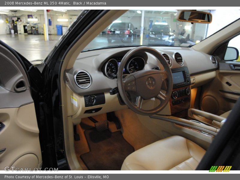 Black / Macadamia 2008 Mercedes-Benz ML 350 4Matic