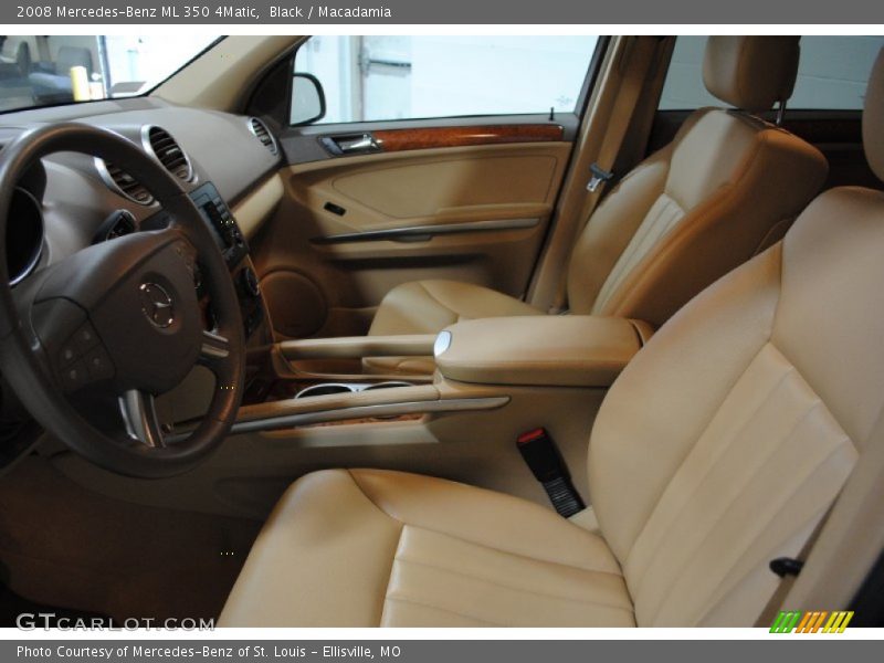 Black / Macadamia 2008 Mercedes-Benz ML 350 4Matic