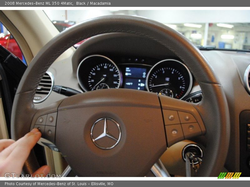 Black / Macadamia 2008 Mercedes-Benz ML 350 4Matic