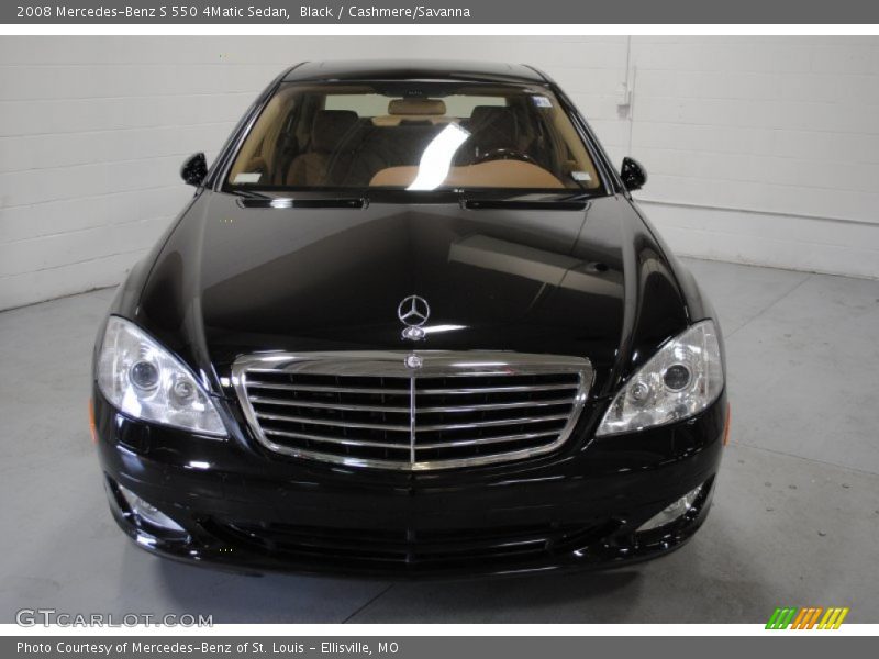 Black / Cashmere/Savanna 2008 Mercedes-Benz S 550 4Matic Sedan