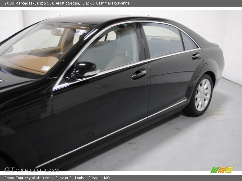 Black / Cashmere/Savanna 2008 Mercedes-Benz S 550 4Matic Sedan