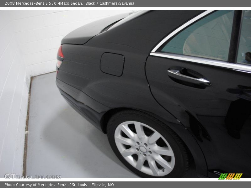 Black / Cashmere/Savanna 2008 Mercedes-Benz S 550 4Matic Sedan