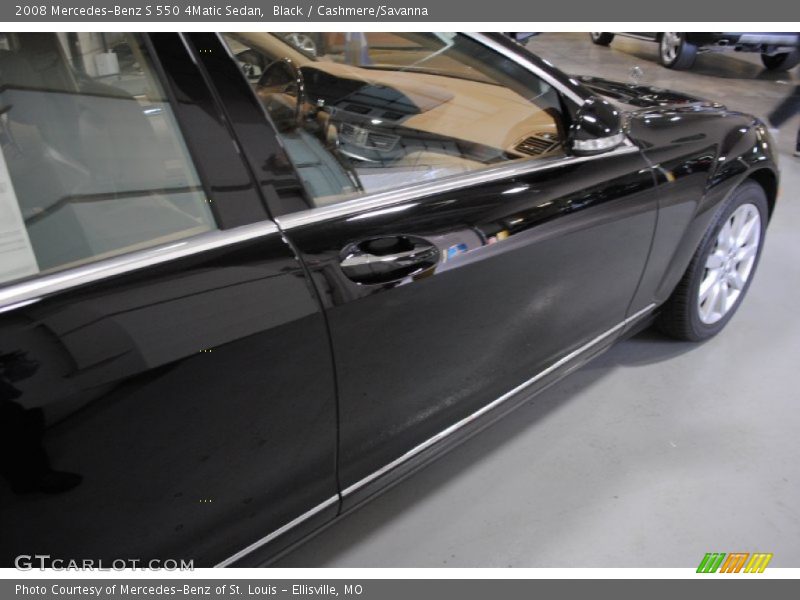 Black / Cashmere/Savanna 2008 Mercedes-Benz S 550 4Matic Sedan