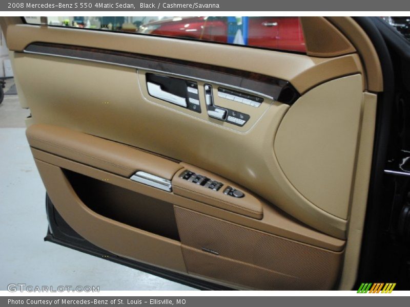 Black / Cashmere/Savanna 2008 Mercedes-Benz S 550 4Matic Sedan